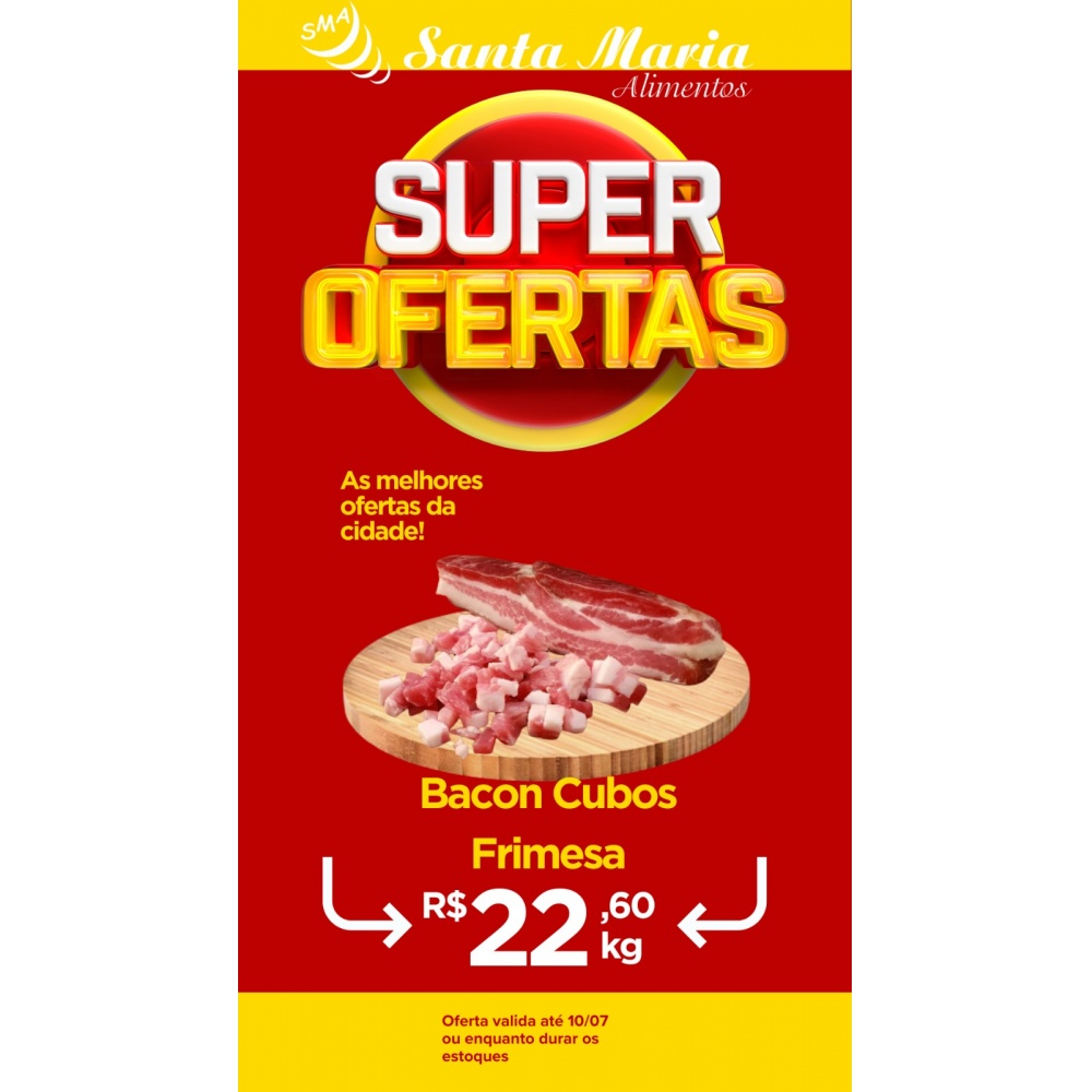 bacon frimesa cubos